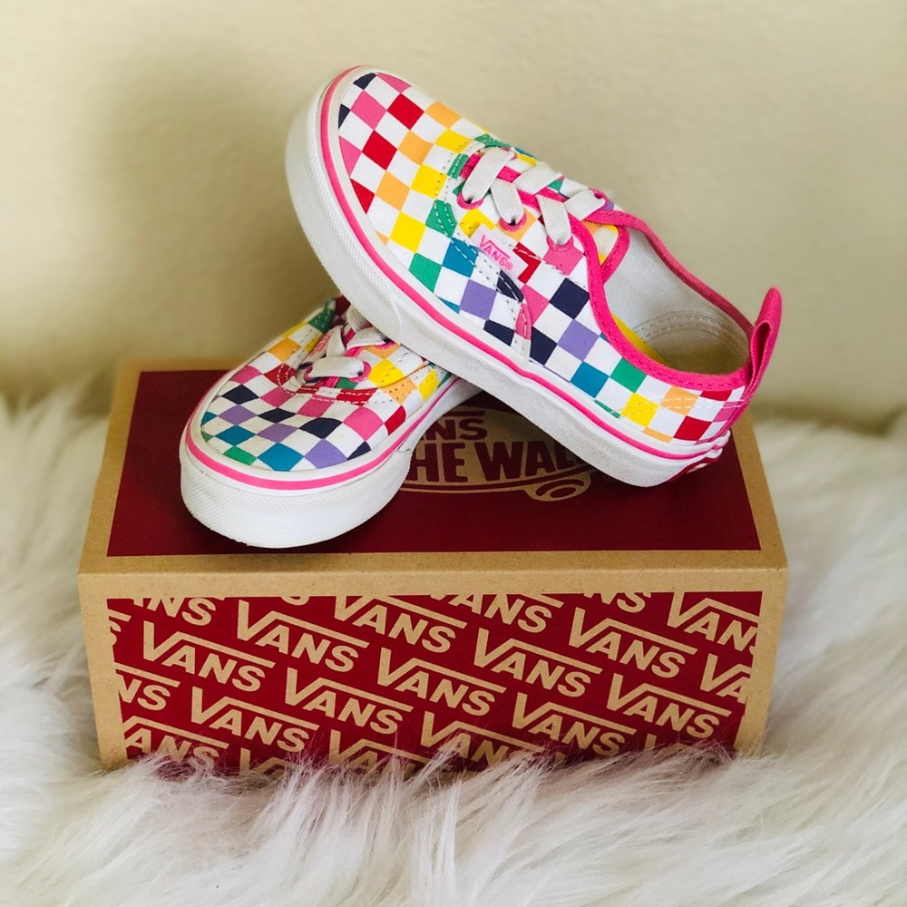 Checkered Rainbow Vans